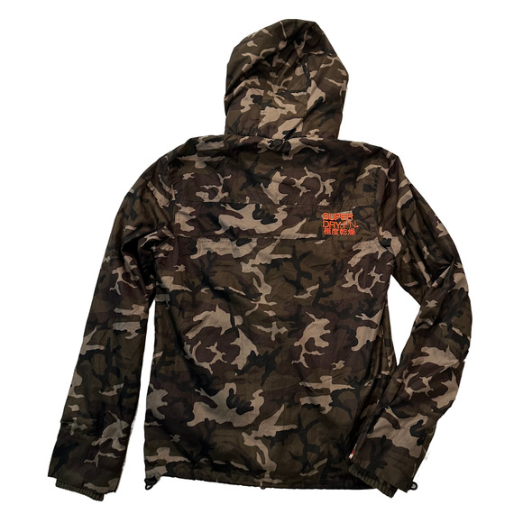 Superdry Japan Camo Mesh Lined Long Sleeve Hooded Windcheater Mens size Medium - Picture 2 of 16